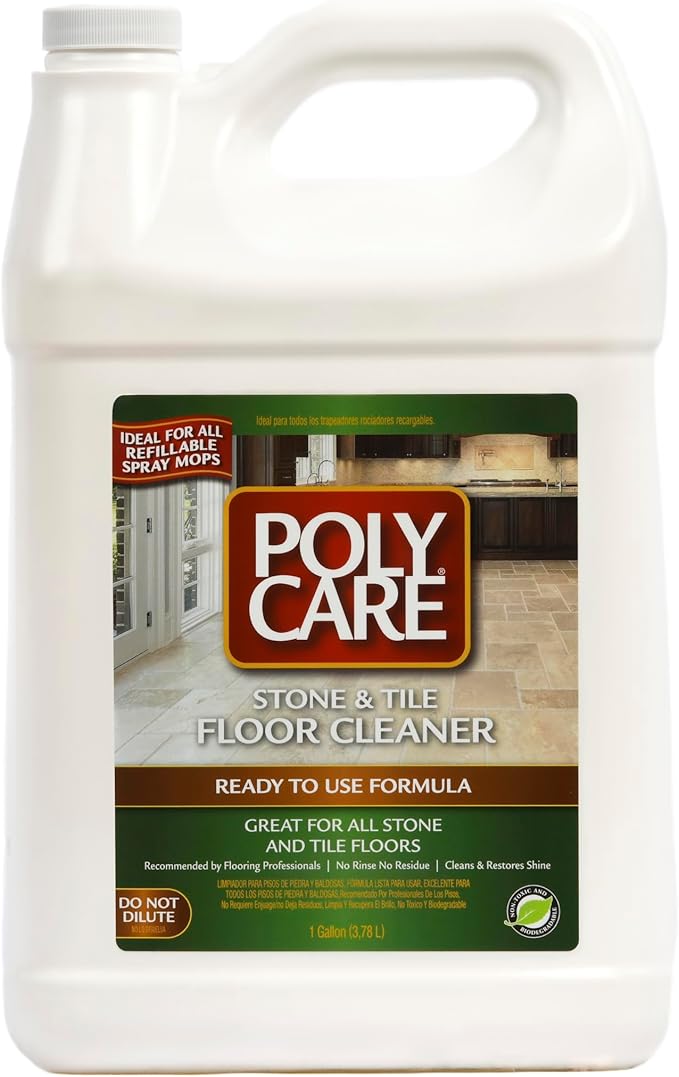 Stone & Tile Floor Cleaner Refill - 128 fl oz - Fresh- Refill for Spray Mops and Spray Bottles - Residue-Free Floor Cleaning Solution for Stone & Tile or Laminate Floors