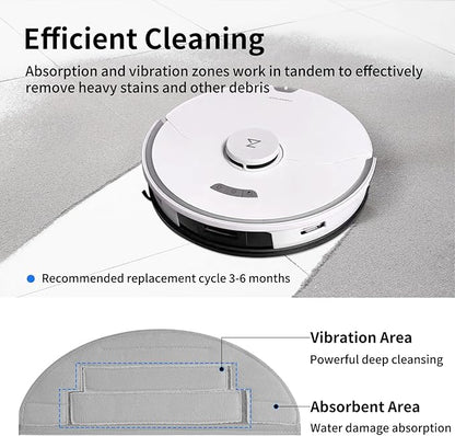 23 PCS Accessories Kit Compatible with Roborock S8 Pro Ultra Robot Vacuum Cleaner,6 Side Brushes,4 HEPA Filters,4 Dust Bags,1 Cleaning Brush,2 Main Brushes,4 Mop Pads,2 Tools