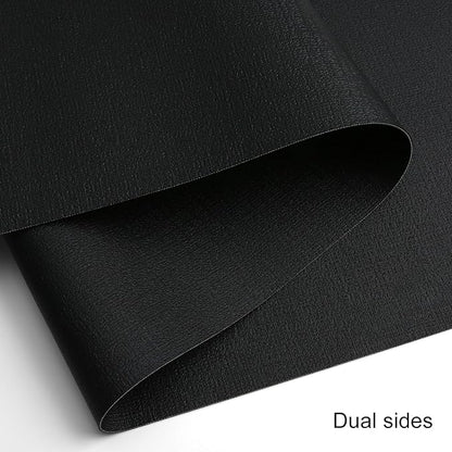 Table Runners 94 Inches Long, Dual-Sided Faux Leather Farmhouse Table Runner Waterproof Heatproof Non-Slip for Living Room Party Home Decor Holiday Decorations(Black, 12 x 94 Inch)