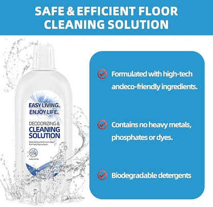 2L Floor Cleaning Solution for Tineco iFloor Series, FLOOR ONE S3 S5 S6 S7 Series, Floor Cleaner for Multiple Hard Floors, Cleaner Refill for All Wet Dry Vacuum Mop(33.8 OZ*2 Bottle)