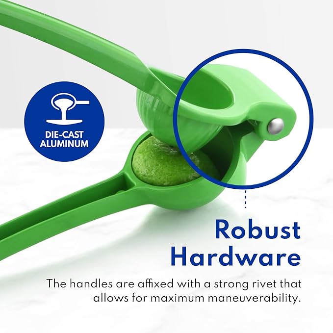 New Star Foodservice 42849 Enameled Aluminum Lime Squeezer, Green