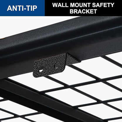 BILT HARD 60" W x 24" D Garage Shelving 3500 LBS, 72" H Storage Shelves, Heavy Duty 5-Tier Metal Shelving Units with Adjustable Shelf, Steel Wire Utility Storage Shelves