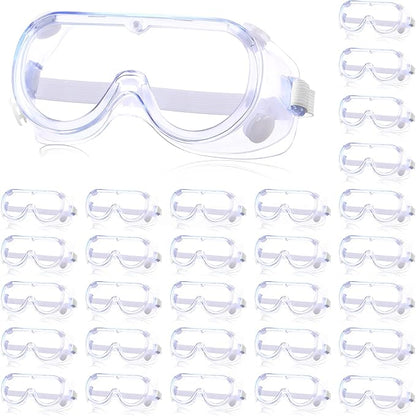 Yunsailing Protective Safety Goggles Lab Over Glasses Clear Anti Fog Eye Protection Goggles for Men Women