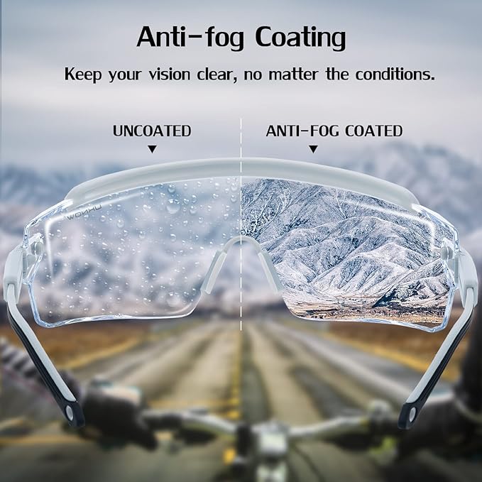 UKNOW Safety Goggles Over Glasses, Safety Glasses Anti Fog Wraparound Eye Protection, Protective Eyewear ANSI Z87.1