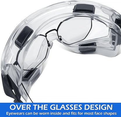 OXG 6 Pack Safety Goggles ANSI Z87.1 Glasses, Anti-Fog Protective Safety Glasses Lab Goggles Men Women Eye Protection Goggles