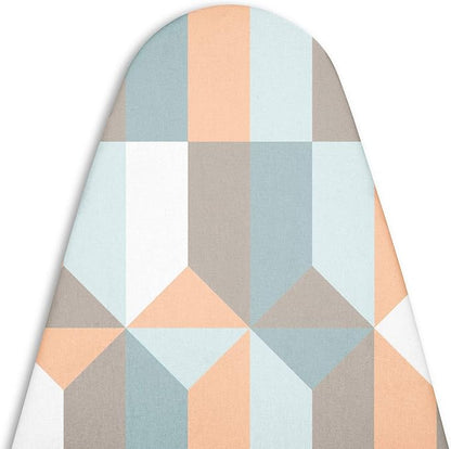 Encasa Homes Replacement Ironing Board Cover with Extra Thick Pad, Made in India, Standard (Fits Medium Boards 14 x 42 inch) Elasticated, Scorch Resistant, Durable - Blocks