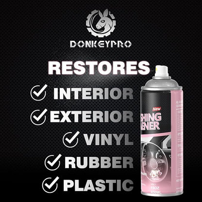 Interior Cleaner and Protectant, 15 Fl Oz Polishing Cleaner Car Interior Spray - Repels Dust & Staining, Restores & Protects Plastic, Vinyl, Leather Seats, Carpet - UV Guard, Anti-Aging