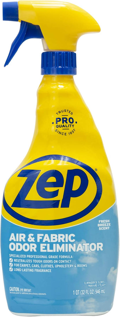 Zep Air and Fabric Odor Eliminator - 32 oz (Pack of 4) ZUAIR324 - Refresh Your Home, Office and Business