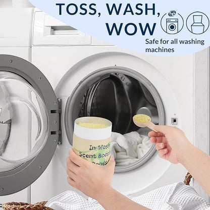 Freelivity In‑Wash Scent Booster Beads – Fresh Essence Scent, Laundry Beads fabric softener, 24 oz – Lasts Up to 70 Washing Cycles – Eco‑Friendly & Safe for Babies and Kids