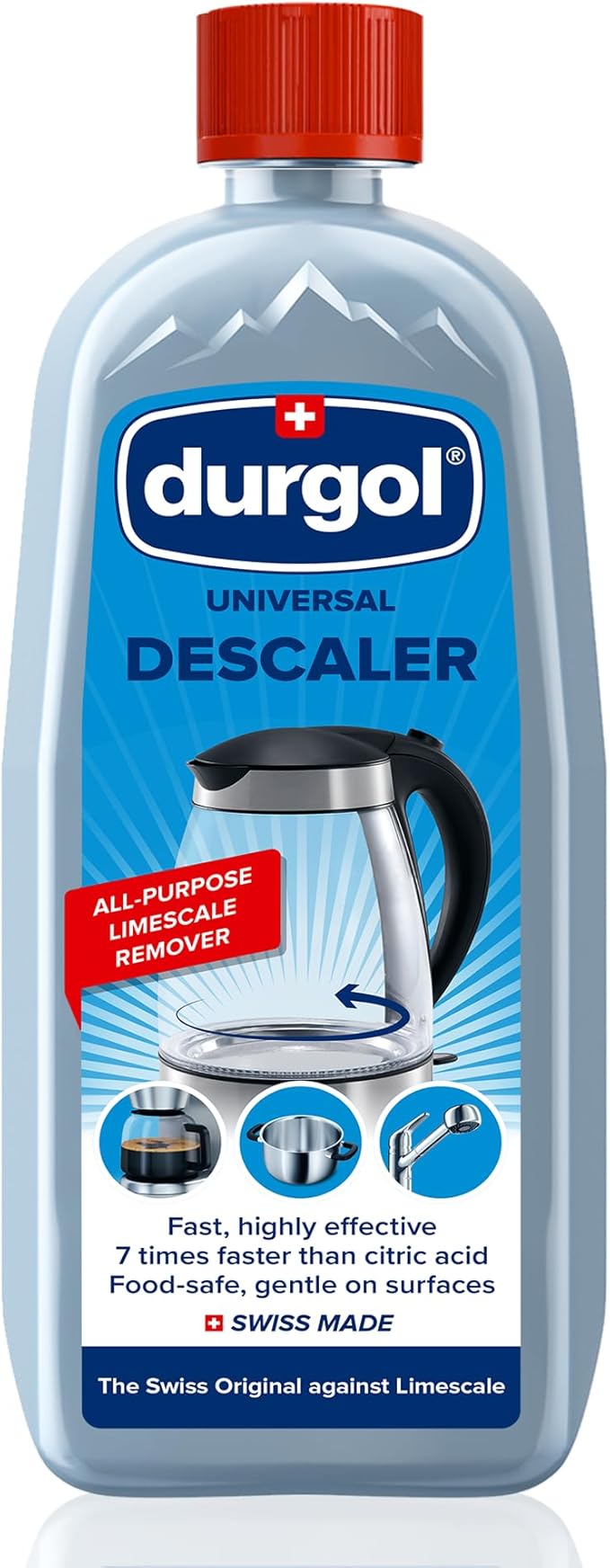 Durgol Universal, Multi-Purpose Descaler and Decalcifier for Household Items, 16.9 Fluid Ounces (Pack of 1) Blue