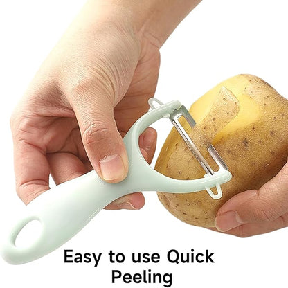 Kitchen peeler, potato peeler, vegetable peeler, carrot peeler, peeler, planer knife 3pcs/ packet Silver/pink/green