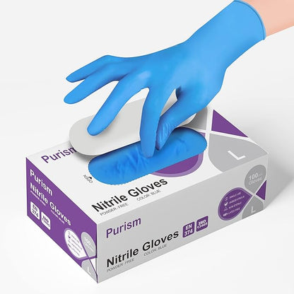 Daddy's Choice Nitrile Gloves 100Pcs 1000 Pcs Disposable Blue, Small/Medium/Large/XLarge, No Latex No Powder