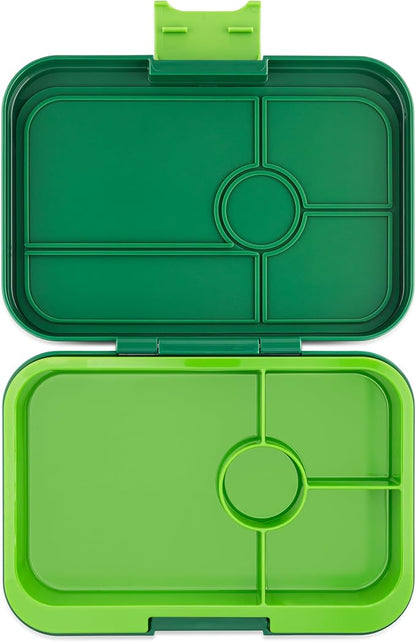 Yumbox Tapas Bento Lunch Box – Leakproof & Reusable Food Container for Adults, Teens & Kids – 4-Compartment Tray – Palm Green Lime – BPA-Free & Easy to Clean – Ideal for Work, School & Travel