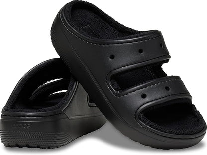 Crocs Unisex Adult Classic Cozzzy Towel Sandals, Fuzzy Slippers and Slides