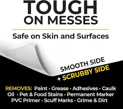 Grime Boss Heavy Duty Wipes (6 x 30ct) | Wet Wipes Used for Hands, Equipment, Tools, Garden, Automotive| Easily Removes Oil, Grease, & Dirt