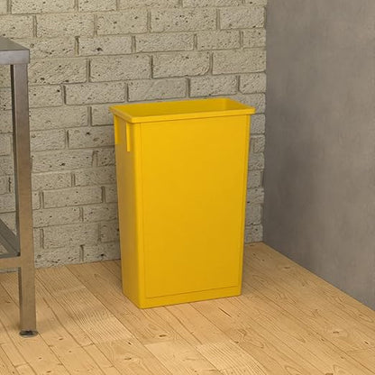 23 Gallon Yellow Slim Jim Trash Can