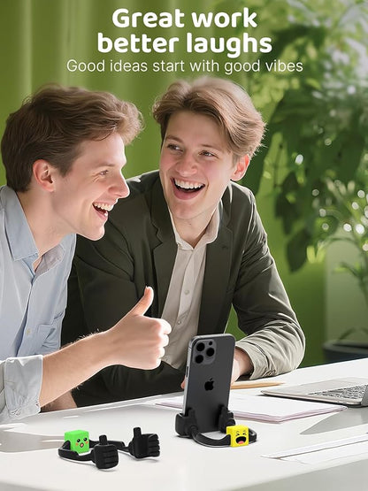 Stocking Stuffers for Teens Boys Girls Men Adults Gifts: Thumbs Up Lazy Phone Stand with Mood Cube Cell Phone Holder for Desk Gifts for Kids Women Teenage Husband Cool Funny Gadgets Christmas Ideas
