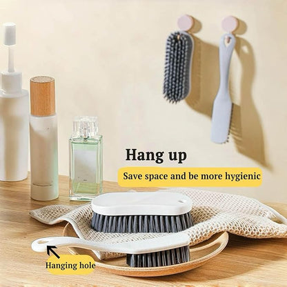 Scrub Brush for Cleaning - 3pcs Bathroom Scrubber Cleaning Brushes for Household Use Heavy Duty Small Nylon Brush,Shoe Cleaning Brush,Laundry Brush,Kitchen,Bathtub,Floor Brushes