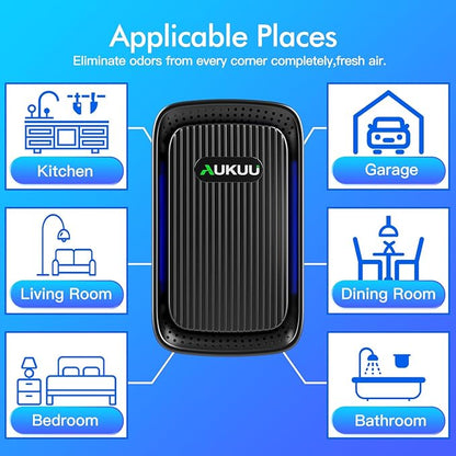 Air Ionizers (4 Pack）- Plug In Negative Ion Air Purifiers - Quiet Air Freshener for Home, Bedroom, Office, Basement - Portable Air Purifier Odor, Smoke, Dust, Pet Smell - Mini Air Cleaner Black