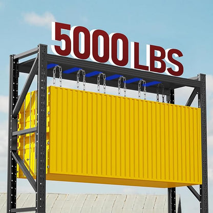 60" W Storage Shelves Heavy Duty, 4 Tier Metal Garage Shelving Units, 5000LBS Heavy Duty Adjustable Shelf, Garage Storage Rack, Industrial Shelving for Shop, Warehouse,60" W x 20" D x 79" H