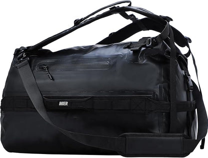 MIER Large Waterproof Duffel Bag Rolltop Dry Backpack Duffle Bags for Kayaking, Rafting, Boating, Swimming, Camping, Travel, Gym, Beach, 60L/80L