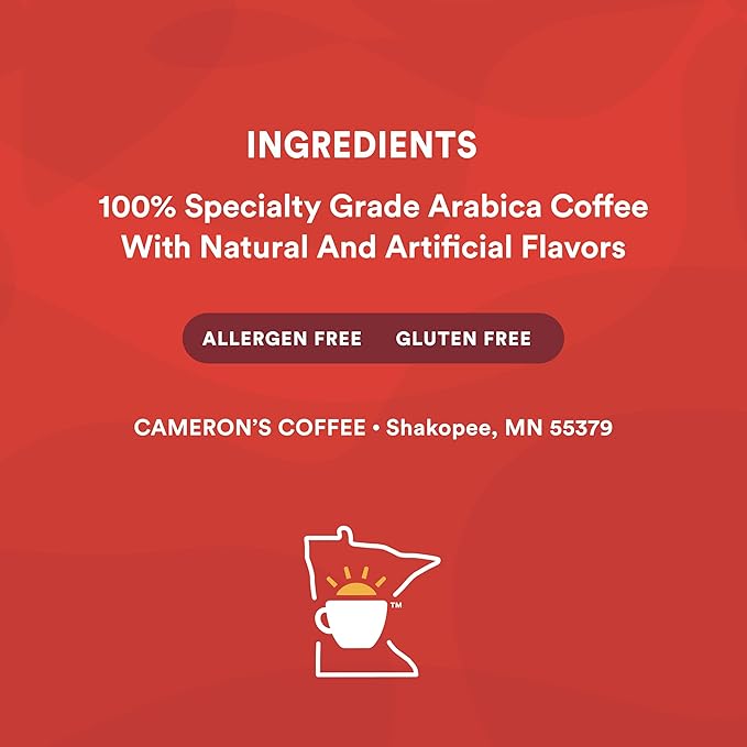 Cameron's Coffee Single Serve Pods, Flavored, Vanilla Hazelnut, 128 Count (Pack of 1)