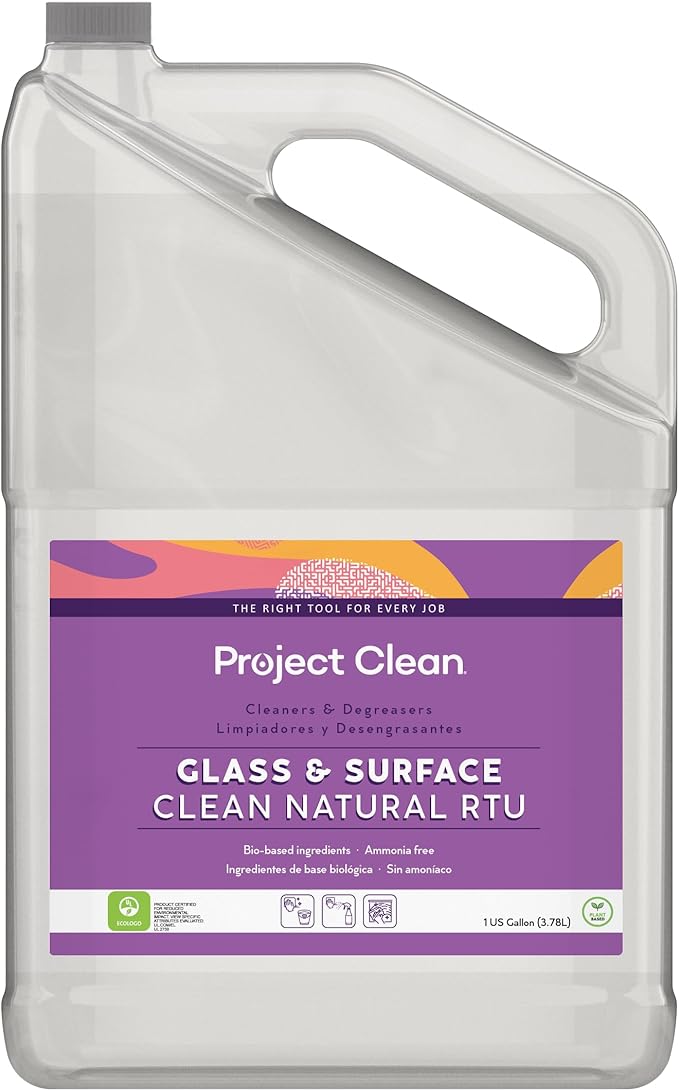 Commercial Industrial Glass & Surface Clean, Non-Toxic Biodegradable Multi-Surface Cleaner Solution, ECOLOGO Certified (4)
