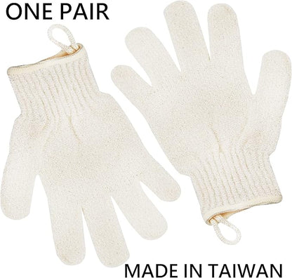 Exfoliating Glove - Body Scrub For Smooth And Soft Skin - Body Exfoliator For Ingrown Hair Dead Skin Remover And Itchy And Flaky Skin - Scrubber Shower Accessories For Women And Men 1 Pair Glove