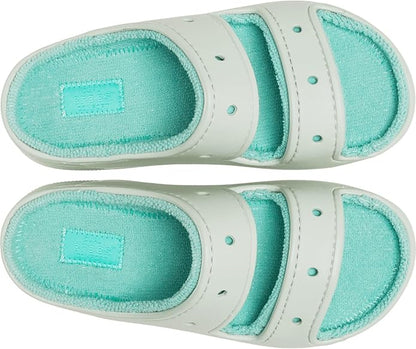 Crocs Unisex Adult Classic Cozzzy Towel Sandals, Fuzzy Slippers and Slides