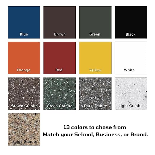 32 Gallon Square Slatted 100% Recycled Plastic Heavy-Duty Commercial Outdoor or Indoor Trash Can with Push Top Lid | Great for Schools and Businesses - Black