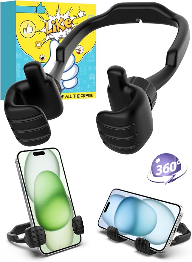Stocking Stuffers for Teens Boys Men Adults Gifts: Thumbs Up Lazy Phone Stand Cell Phone Holder Gifts for Kids Women Teenage Girls Wife Ideas Funny Cool Gadgets Who Have Everything Gifts for Christmas