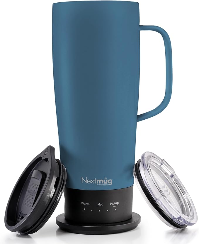 Nextmug Ultra - Temperature-Controlled, Self-Heating Travel Mug (Slate Blue - 24 oz.)