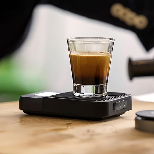 WACACO Exagram Coffee Scale with Timer, 0.1 g/0.0035 oz Precise Graduation, Pocket Digital Kitchen Scale, Portable Pour Over Coffee Scale with Silicone Pad (Batteries Not Included)