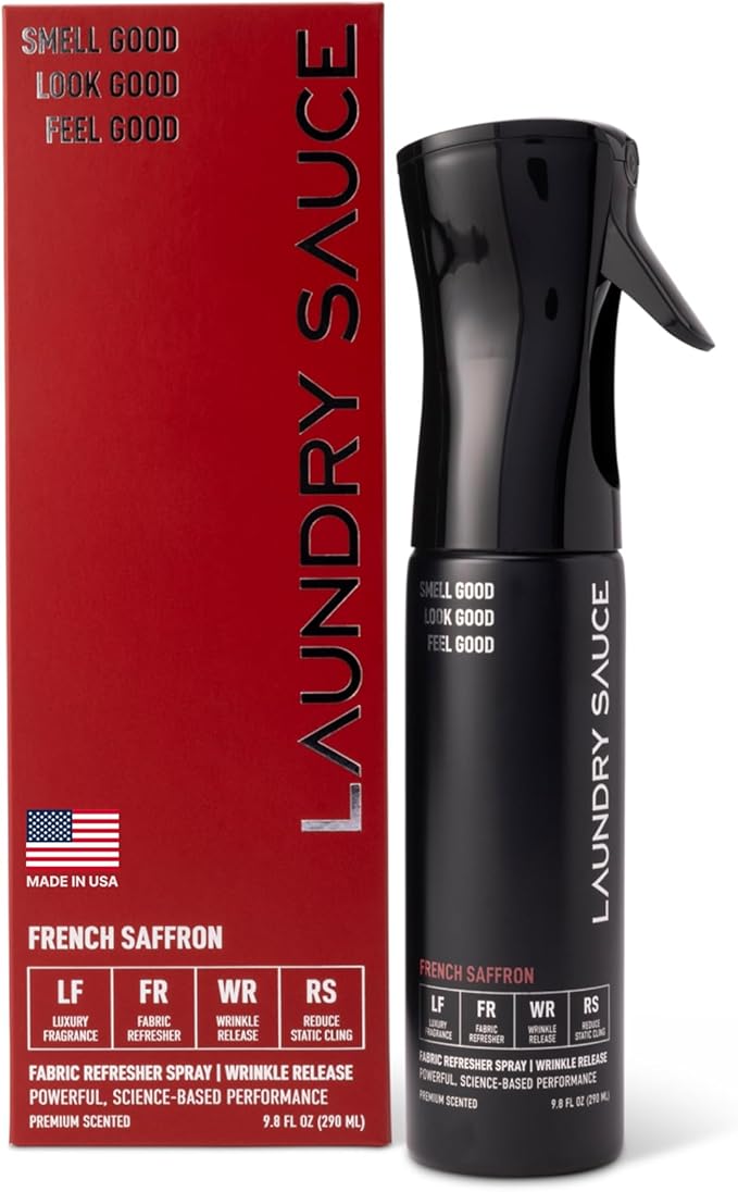 Laundry Sauce Fabric Refresher Spray French Saffron, Odor-Fighting Fabric Refresher, Fragrance and Laundry Scent, 9.8 fl oz