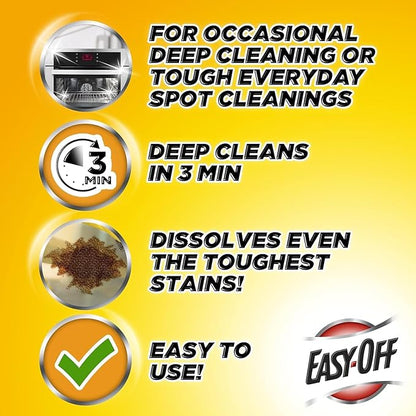 Easy Off Heavy Duty Oven Cleaner Spray, 24oz, Removes Grease (Pack of 6)
