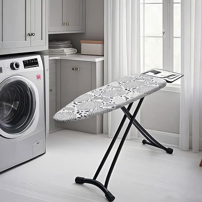 Ironing Board Cover with Two 5MM Thick Feltpads,15"x48"Heat Resistant Replacement Ironing Board Cover and Pad,Fits Standard Ironing Boards,Durability and Easy to Install