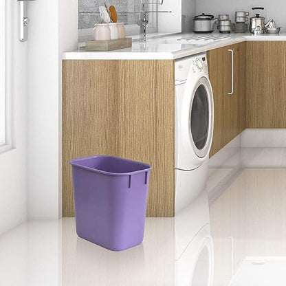 Acrimet Wastebasket, Deskside Bin, 3.25 Gallon/13 Quart/ 12 Liter (Plastic) (Purple Color) (Set of 4)
