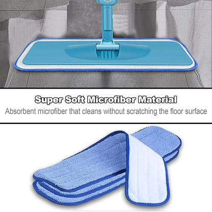 Replacement Mop Head Replacement Microfiber Mop Head Set of 2 per Pack [2 Packs]