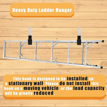 Heavy Duty Utility Hooks for Wall Mount, Garage Wall Hooks, Multi-Use Hose, Bike, Ladder, Chainsaw & Leaf Blower Hanger - 2 Medium (2 M)