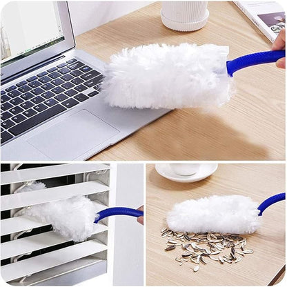360 Degree Dusters Multi Surface Duster Refills Kit Extender Handle (1 Long Handle to + 1 Short Handle + 12 Duster Refills)