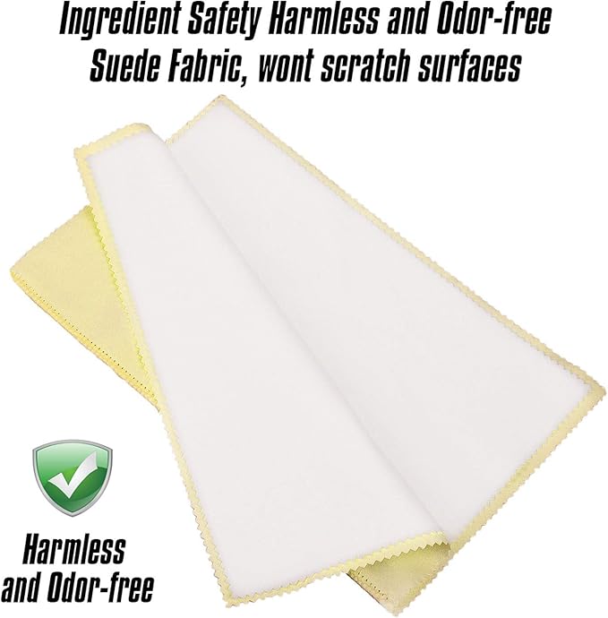 SEVENWELL Silver Polishing Cloth, Jewelry Cleaner Cloth for Sterling Silver Jewelry, Gold, Platinum, Silverware, Diamonds, Gemstones, Coins (Yellow)