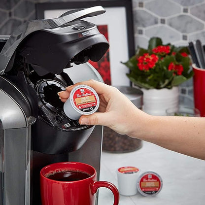 Tim Hortons Hazelnut Flavored, Medium Roast Coffee, Single-Serve K-Cup Pods Compatible with Keurig Brewers, 72ct K-Cups, 6x12ct Boxes, Red
