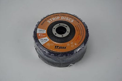 4-1/2" x7/8'' Stripping Discs Rust Remover Wheel Remove Paint and Oxidation Poly Strip Wheel Disc Abrasive Angle Grinding Wheel - 3 Pack(Purple/Blue/Black)