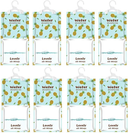 AOPANDA Moisture Absorbers Packets, 8 Pack - Eliminates Musty Odors for Fresher, Cleaner Air, Humidity Packs, Dessicant Packets, Hanging Closet Dehumidifier Bags, Dehumidifier for Bathroom 9.8OZ(Polo）