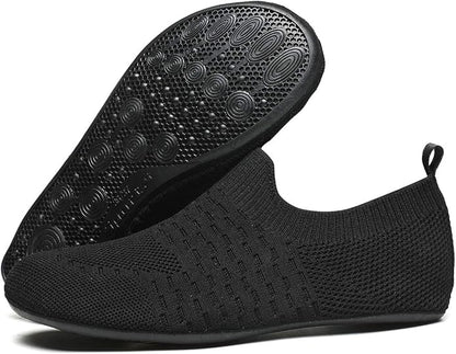 QZKDM Lightweight Slip on Grip Indoor House Slippers Barefoot Non Slip Home Exercise Yoga Shoes for Men Women