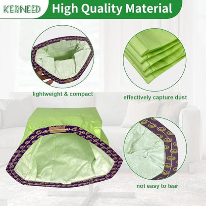 12 Pack 107314 Micro Filter Bags Replacement for ProTeam 6 Quart Backpack Vacuum: Super Coach Pro 6, ProVac FS 6, GoFit 6, GoFit 6 PLUS and GoFree Flex Pro II