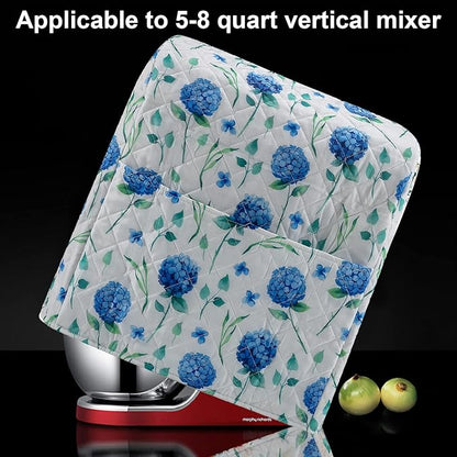 Stand Mixer Cover,Hydrangea Kitchen Mixer Cover Compatible With 5-8 Qt Kitchenaid Hamilton Mixers,Spring Summer Kitchen Decor,Kitchen Aid Mixer Covers,Pioneer Woman Kitchen Aid Mixer Assecories