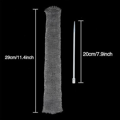 Shappy 20 Pieces Lint Traps Washing Machine Drain Hose Filter Stainless Steel Snare Laundry Mesh Washing Machine Lint Trap Catcher with 20 Pcs Pieces Cable Ties