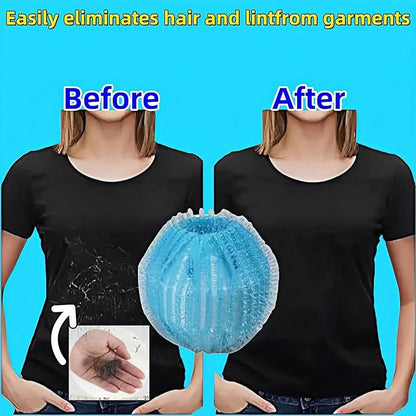 12 PCS Pet Hair Remover for Laundry & Dryer, Reusable Laundry Lint Catcher, Dog Hair Remover Tool for Clothes Bedding, Washing Machine Hair Trap, Non-Damaging Fabric Safe