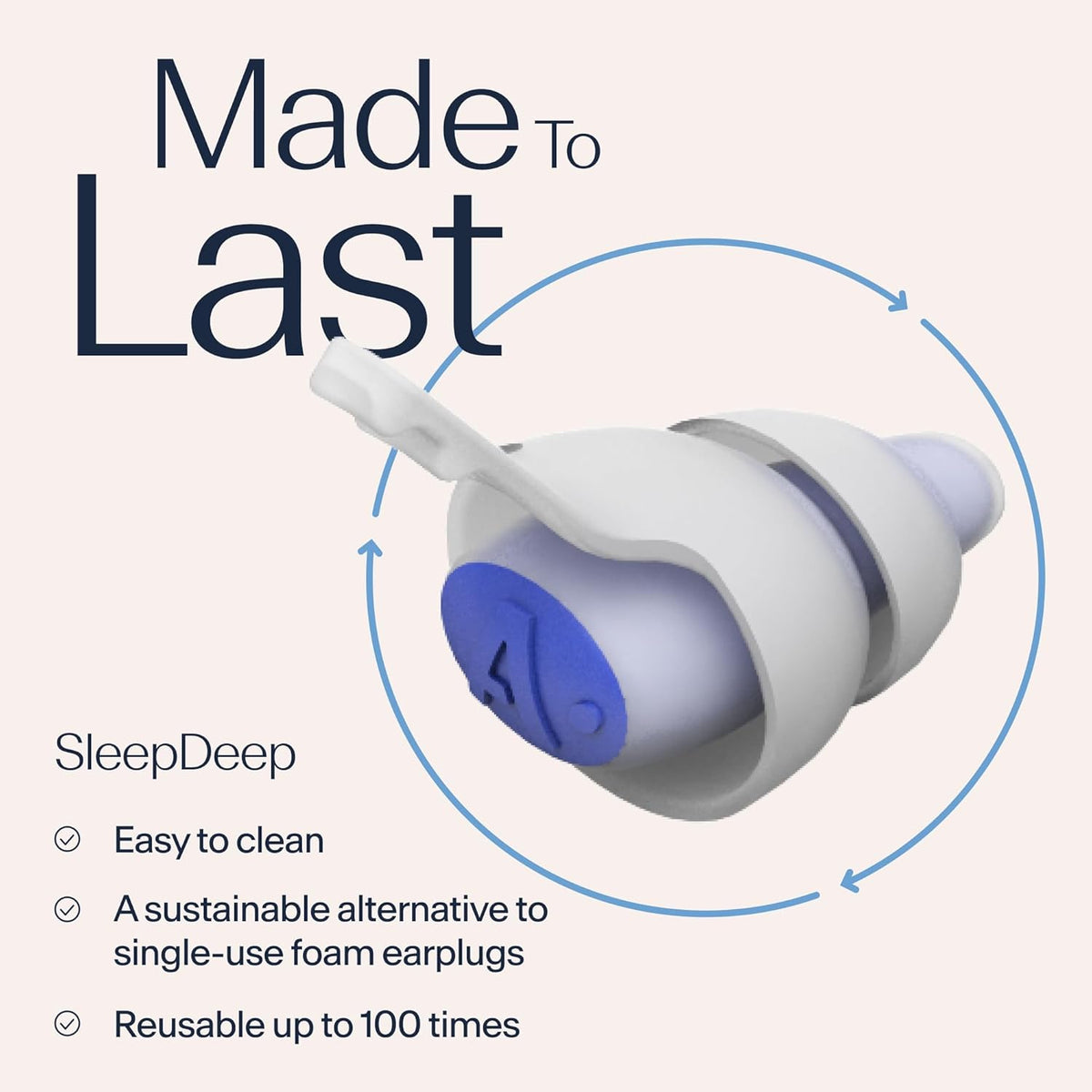 Alpine SleepDeep Multisize - Soft Ear Plugs for Sleeping and Concentration - New 3D Oval Shape and Noise Reducing Gel for Better Attenuation - 27dB - Ideal for Side Sleeper - 2-Pair Reusable: S + M/L
